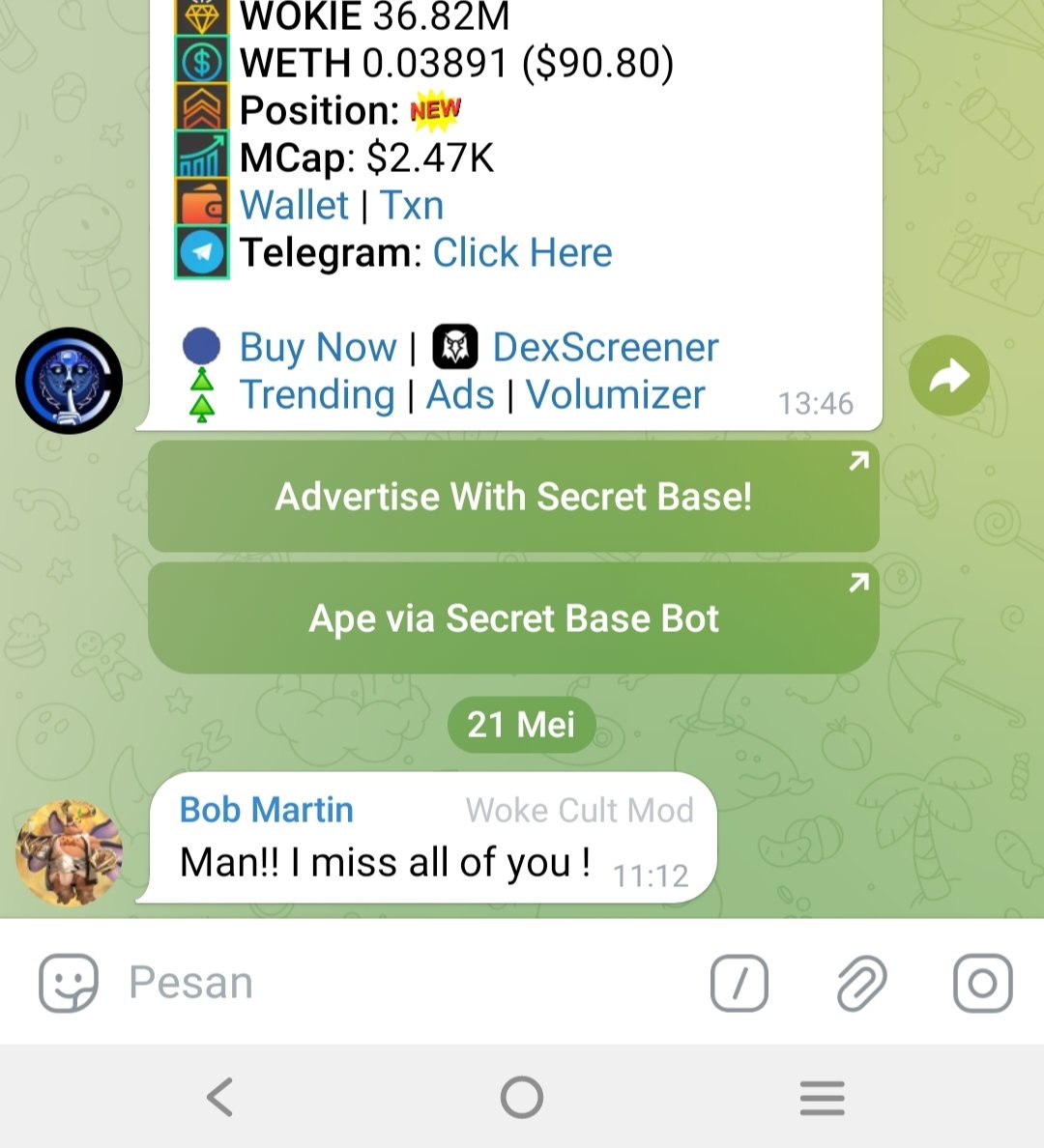 Researchming's tweet image. Dev $Wokie is comeback will push? Or cto?
0x5EE75C81f3C8752C5DAE00E60D53134c3FAb0375

App.virtuals.io creator.bid wow.xyz arenabook.xyz $Base #Avaxsummit #Base #memecoin #ETH #Btc