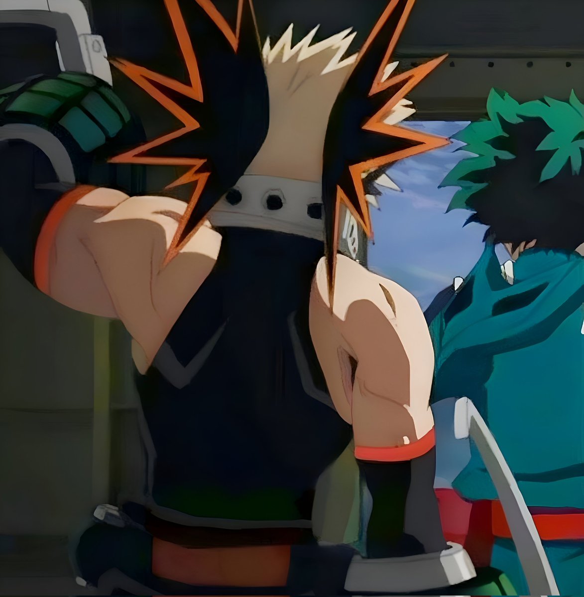 while looking for that scene of rodydeku hugging in the airport while katsuki rages in the background, i found THIS