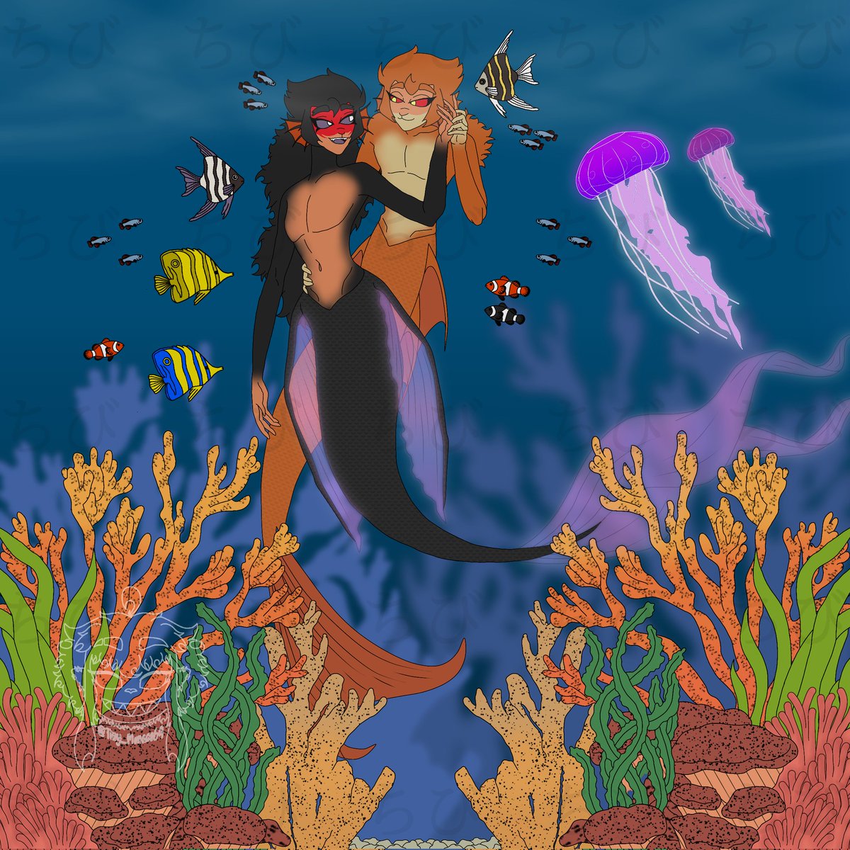 Tiny_Menace69's tweet image. Finally got my MerMay post done.
*drags self into darkness to sleep*
#LMKfanart #lmksunwukong #lmkmacaque #mermay2025