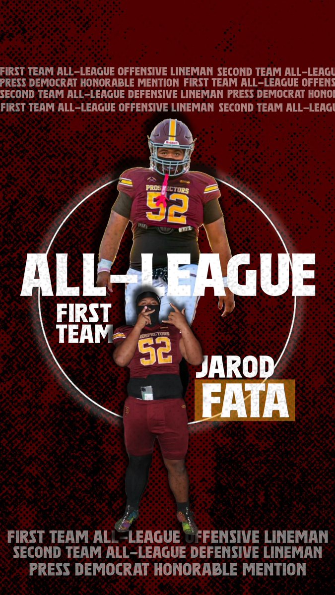 Jarod Fata (@juhhhrod) on Twitter photo Thankful to be given these accolades. MCAL First Team OL n Second Team DL. <a href="/rosenstein87/">Adam Rosenstein</a> <a href="/JustGusPD/">Gus Morris</a> Thankful to be given these accolades. MCAL First Team OL n Second Team DL. <a href="/rosenstein87/">Adam Rosenstein</a> <a href="/JustGusPD/">Gus Morris</a>