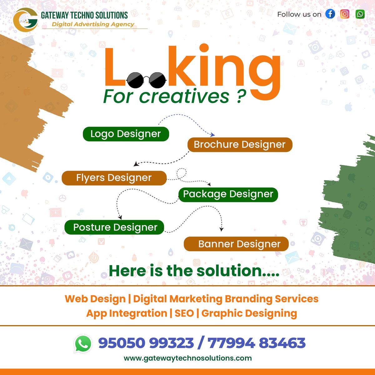 gatewaytechnos2's tweet image. Visit: gatewaytechnosolutions.com

#GatewayTechnoSolutions #CreativeDesignServices #LogoDesign #BrochureDesign #FlyerDesign #BannerDesign #PackageDesign #PosterDesign #GraphicDesignAgency #DigitalMarketingAgency #WebDesignExperts #SEOServices #AppIntegration #KurnoolBusinesses
