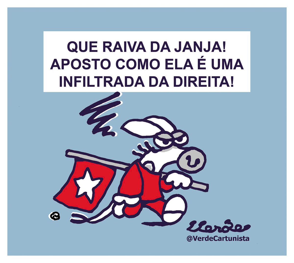 VerdeCartunista's tweet photo. #VerdeCartunista #Janja #Canja #PrimeiraDama #MídiasSociais #Censura #QuebraDeProtocolo #Lula #PT #Esquerda https://t.co/MShtmXblpl