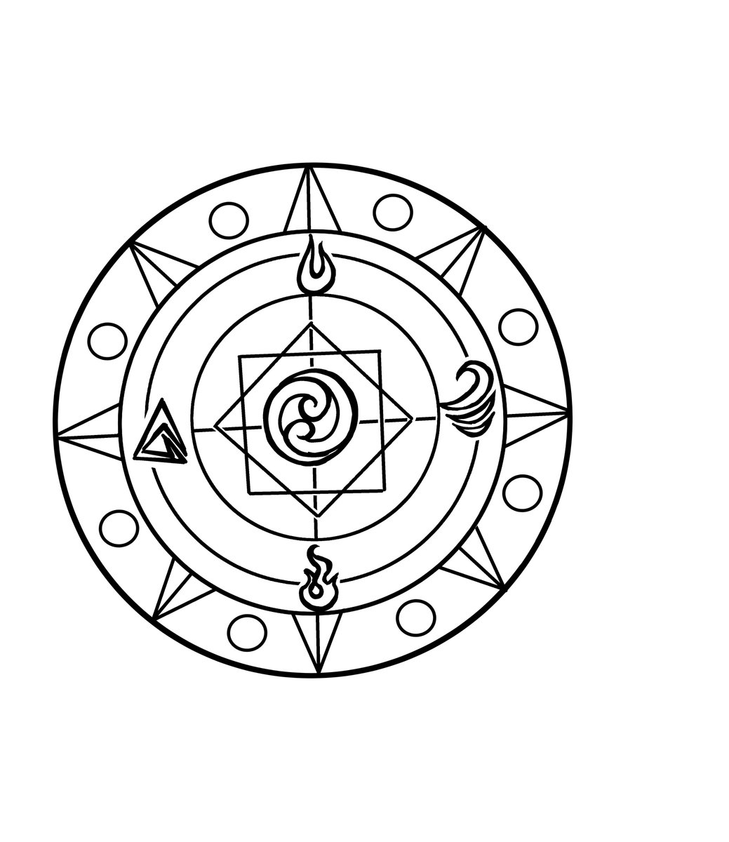 amaliachronicle's tweet photo. KINDLE PANTHEON - Khesron

Khesron is the supreme god of Greater Magic, governing the raw, elemental forces that shape the cosmos. His magic is foundational—structured, powerful, and ancient—forming the core laws of arcane theory. Where mortals manipulate strands of magic, Khesron is the loom itself.

He is the head of the divine pantheon, revered not through fear, but through scholarly devotion. His symbol, the Fivefold Seal, shows the five primal elements—fire, water, wind, earth, and soul—bound together in sacred unity. This symbol is carved into the walls and worn on robes throughout the Academy in Qui, where he is the primary deity of worship.

Khesron's teachings emphasize order, mastery, and balance, and his worship is foundational to the arcane disciplines practiced across the continent. He is a patron of scholars, high mages, and elementalists, and is often invoked before complex spellcasting or when tampering with ancient magic.

In contrast to his daughter Jynxx, who rules over Lesser Magic—the unpredictable, illusory, and subversive—Khesron represents structure, clarity, and universal law. Their divine relationship is viewed as symbolic of the magical balance between control and chaos, truth and illusion, form and flux.

Though he is not considered cruel, Khesron is stern in judgment. He grants power freely but expects those who wield it to understand its weight.

You can check out our @seedandspark here: https://t.co/nA76knuLrG

NOTABLE FOLLOWERS:
- Augustine the Valiant
- Ashton the Wise 

Symbol of Khesron designed by @selecialunaria 

#theamaliachronicles #darkfantasy #khesron #kindleempire #deity #pantheon #mythology