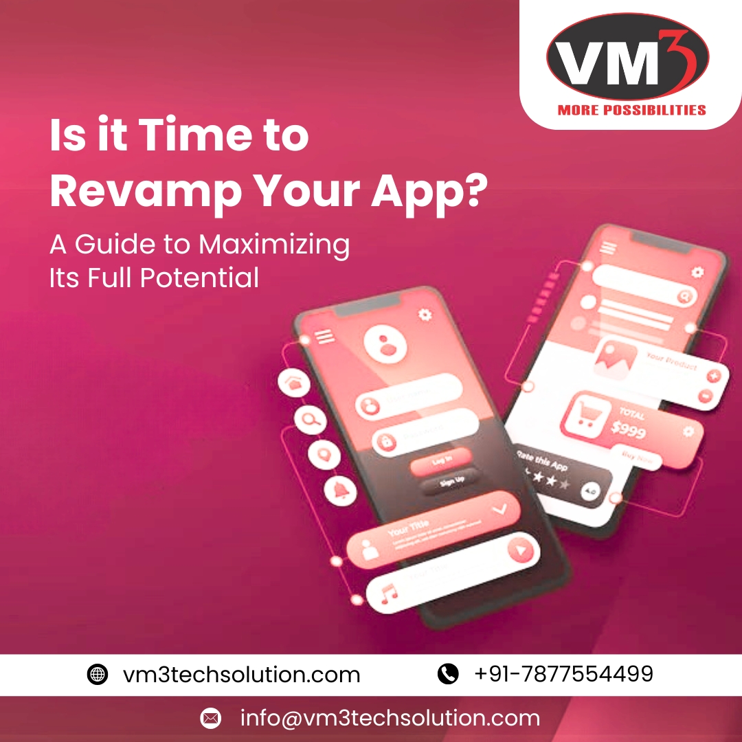 V3M_Technology's tweet photo. Is your app underperforming?
It might be time for a revamp!
Maximize its full potential with expert insights & upgrades.
Let VM3 help you transform it!
info@vm3techsolution.com
+91-7877554499
https://t.co/w8lxL4JaCA
#AppRevamp #MobileAppDesign #VM3Tech #UIUX #AppDevelopment https://t.co/NSGBgNvGj6