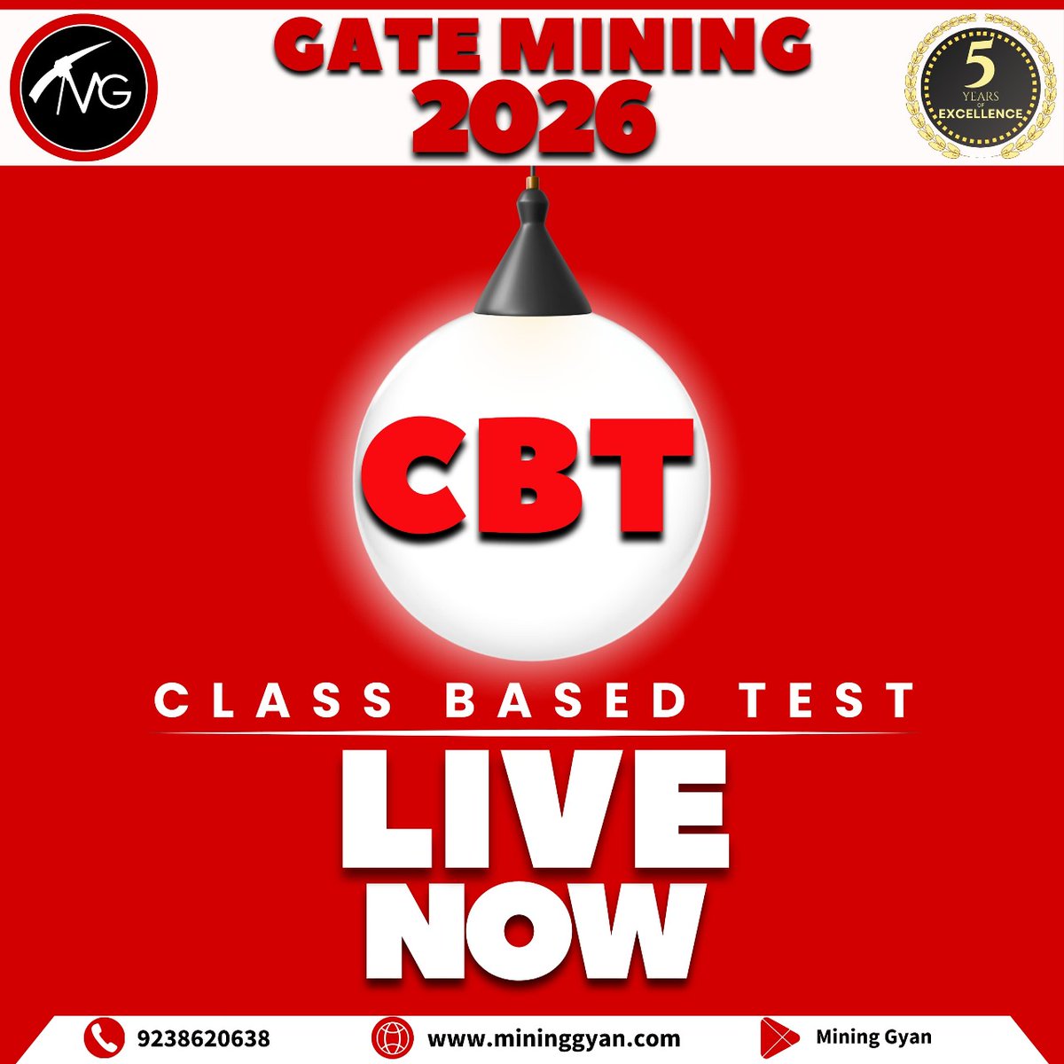MiningGyan's tweet photo. 🛑 CBT - 11 is LIVE NOW! 🛑
Attempt now: https://t.co/6ZgACa0r1J
 
🎯 Class Based Test – GATE Mining 2026
Based on recent lectures.

📝 Details:
• 15 Questions
• 30 Marks
• 30 Minutes

https://t.co/mz4513w2cf
Contact: 9238620638
YouTube: Mining Gyan

Prepare. Practice. Perform https://t.co/Lex1eUKMpB