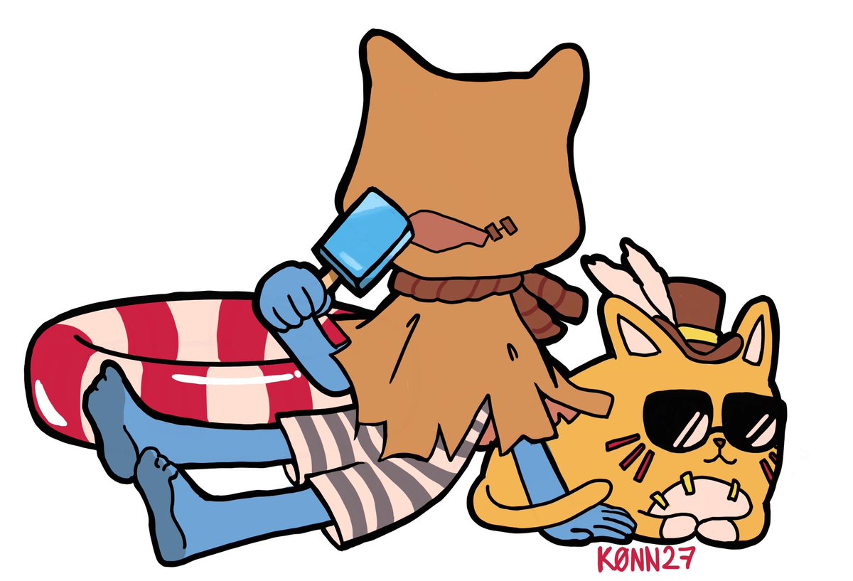 ⛱️ Summer Robbie and Mr whiskers quick drawing 
#IdentityV