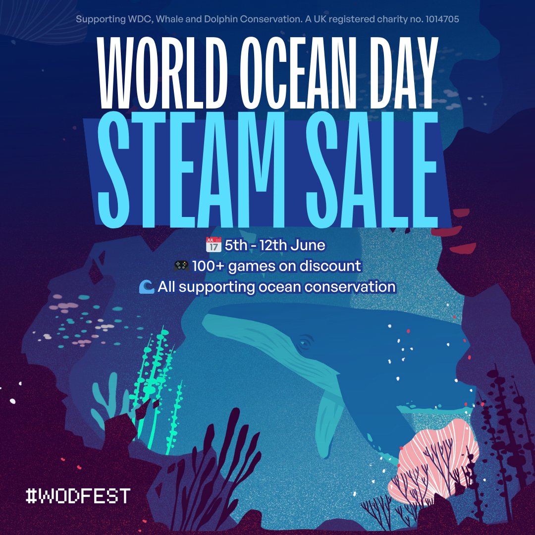 UNIKAT Label | High Above coming soon ☁ (@unikatlabel) on Twitter photo Without nature, we're screwed.
Proud that we'll be able to contribute in a small way to the World Ocean Day Steam Sale organised by <a href="/whalesorg/">Whale and Dolphin Conservation (WDC)</a> and <a href="/GamesForWaves/">Games For Waves #WODFest</a>
Buy games, make the world a better place, and save these guys right here ->🐳 Without nature, we're screwed.
Proud that we'll be able to contribute in a small way to the World Ocean Day Steam Sale organised by <a href="/whalesorg/">Whale and Dolphin Conservation (WDC)</a> and <a href="/GamesForWaves/">Games For Waves #WODFest</a>
Buy games, make the world a better place, and save these guys right here ->🐳