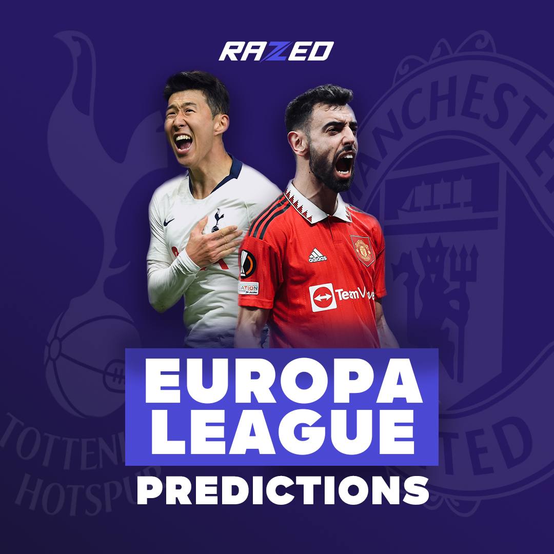Razedcom's tweet photo. Europa League Final Predictions🏆⚽️

Manchester United vs Tottenham Hotspur ⚔️

Think you know how it ends?

Predict the final score (ET included) for a chance to win a share of $200🎯

Drop your predictions below🔽 https://t.co/7xXubtf8Sr