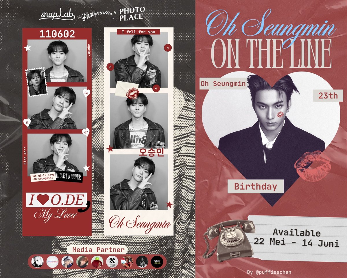 odetothemoons's tweet photo. Heartbreaker Hotline: Ode’s Call is now live☎️
Celebrate Ode’s 23th birthday with a special photobooth event by @puffieschan

📍Available at Snaplab, Photomatics &amp; Photoplace
📅 May 22 – June 14, 2025

Use the tags and show us ur best shot:
#OdeOnTheLine 📞 https://t.co/QCXLQCccBI