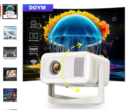 shopping_soma's tweet image. Top Collection (50% off)- alli.pub/77dwx7
HT23 4K 650ANSI Lumens Portable Projector – Native 1080P, Auto Focus, Android 11, WiFi 6, BT5.2, 360° #4KProjector
#HomeCinema
#AndroidProjector
#WiFi6Entertainment
#WWENXT📷