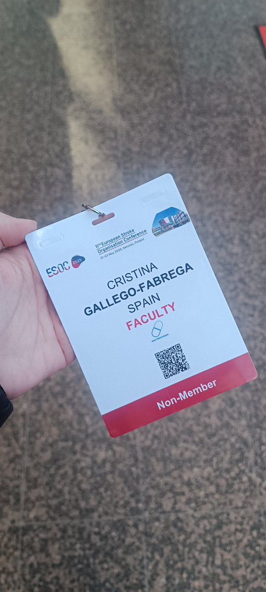 Cristina Gallego Fabrega (@fabregagallego) on Twitter photo In 2016 I attended my first <a href="/ESOstroke/">European Stroke Org</a> as a PhD student, now nine years later I've been invited as a Faculty
I'm feeling equal parts proud and impostor syndrome
Cheers for a great #ESOC2025 In 2016 I attended my first <a href="/ESOstroke/">European Stroke Org</a> as a PhD student, now nine years later I've been invited as a Faculty
I'm feeling equal parts proud and impostor syndrome
Cheers for a great #ESOC2025