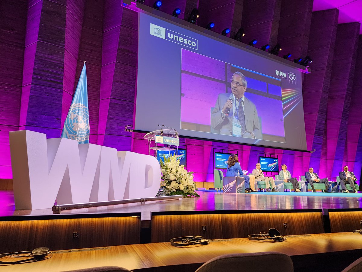 CSIR-NPL (@csir_npl) on Twitter photo T00492_K
150th anniversary of Metre Convention was observed at UNESCO HQ, Paris on 20th May. Prof. Venu Gopal Achanta, Director CSIR-NPL, participated as a panelist, addressing future challenges of Metrology, presenting Indian perspective and metrology community needs
<a href="/CSIR_IND/">CSIR, India</a> T00492_K
150th anniversary of Metre Convention was observed at UNESCO HQ, Paris on 20th May. Prof. Venu Gopal Achanta, Director CSIR-NPL, participated as a panelist, addressing future challenges of Metrology, presenting Indian perspective and metrology community needs
<a href="/CSIR_IND/">CSIR, India</a>