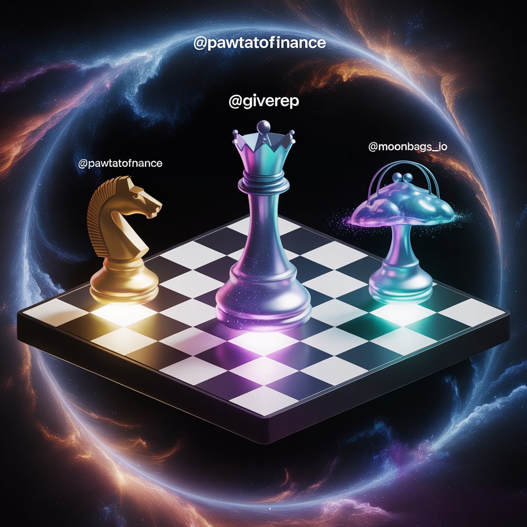 The game of loyalty is on — and <a href="/GiveRep/">GiveRep</a> is making the first move.

On the board:
<a href="/PawtatoFinance/">Pawtato Finance | Sui</a> as the bold knight
<a href="/moonbags_io/">moonbags.io</a> as the cosmic queen
<a href="/ATTNtoken/">Attention 👁️</a> watching every move

1 Reply = 1 $REP
1 Like = 1 $REP
1 Comment = 1 $REP

Make your move. Earn your rep.