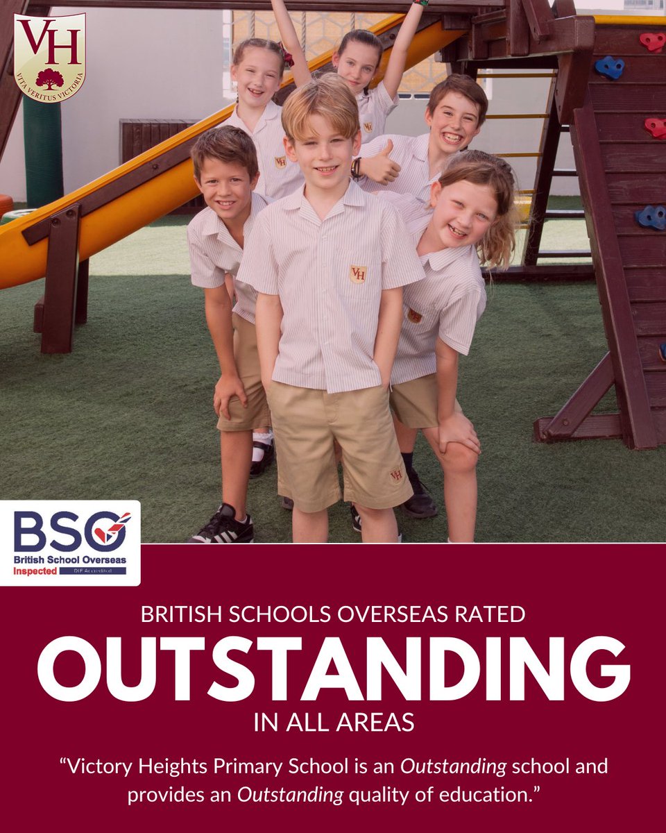 Victory Heights Primary School (@vhprimary) on Twitter photo What happens when every part of a school moves with purpose? You get something like this an OUTSTANDING BSO report.
Each part, perfectly tuned.
VHPS Invested in Happiness Serious about Learning.
Let the ceaseless drive continue. Now time to flourish.
<a href="/Interstar_AE/">Interstar Advisory Services</a> What happens when every part of a school moves with purpose? You get something like this an OUTSTANDING BSO report.
Each part, perfectly tuned.
VHPS Invested in Happiness Serious about Learning.
Let the ceaseless drive continue. Now time to flourish.
<a href="/Interstar_AE/">Interstar Advisory Services</a>