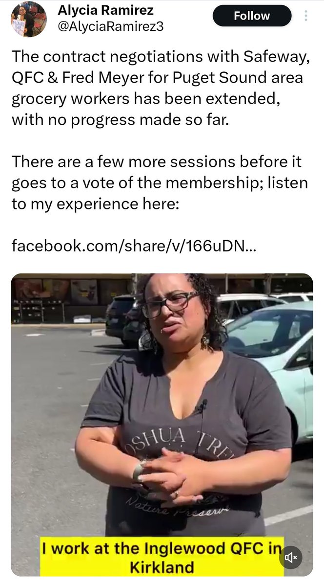 PeakSeattle's tweet photo. Here is well known homeless enabler and left wing activist Alycia Ramirez making herself out to be a victim once again, in a video where she criticizes her employer.
Apparently some crazy guy came into the Juanita Kirkland QFC store where she works and threatened her over a return that was later determined to be fraudulent. He screamed at her and threw a basket at her. It sounds like the typical behavior of a tweaker looking to get some cash for his next fix.
We can sympathize to an extent that she had to deal with that. But Alycia needs to understand that every crime, drug, and homeless policy she pushes and wishes for the rest of us to live with inevitably results in the rest of us having to deal with people like that too.
And yet when it happens to others, all she's done is gaslight the rest of us and dismiss our legitimate complaints. Not once have we ever hear a word of sympathy from her for the victims of her precious houseless neighbors. Never. Instead, she argues that squalid and violent drug encampments should be allowed to stay right where they are, no matter their impact on the neighborhood.
So sorry, not sorry.