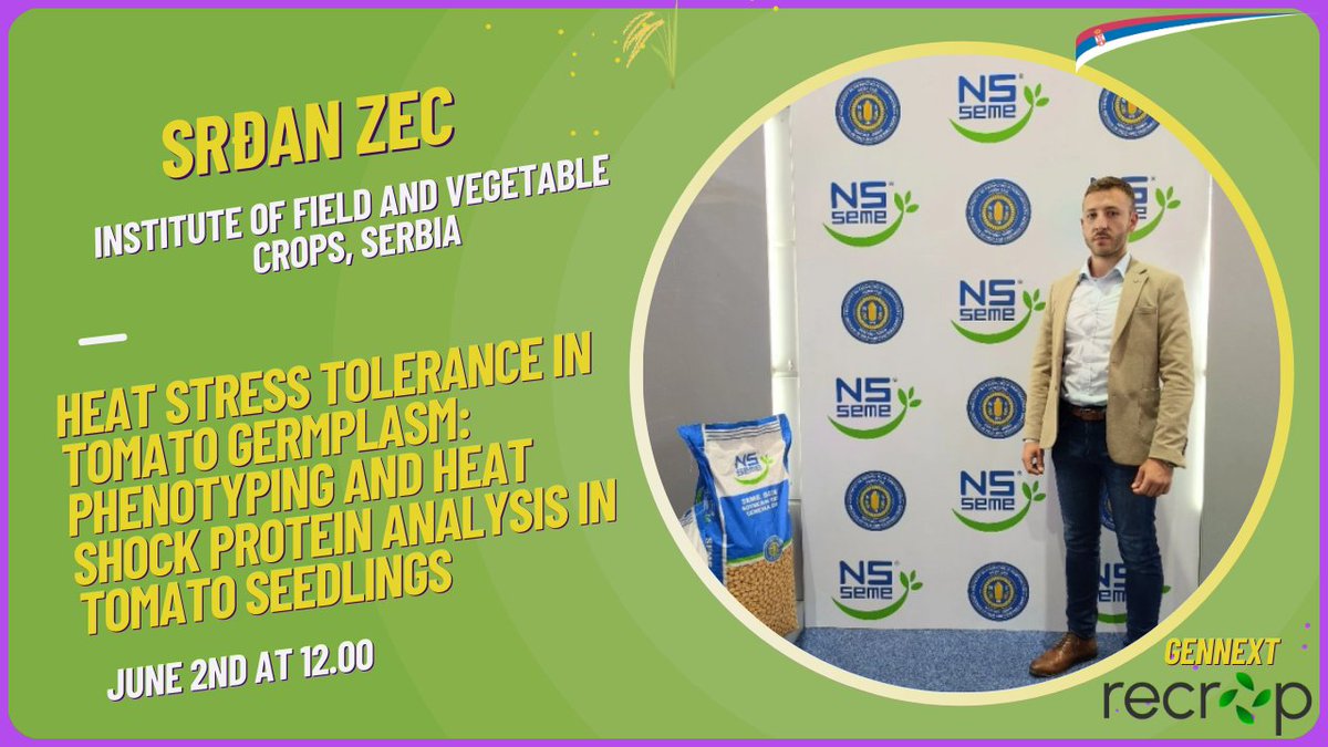 Srđan Zec from Serbia is our next lecturer from the #gennext Recrop Cost generation

#climateresilience #recropcost

[Meeting Link: lnkd.in/dFSz8drx]

Meeting ID: 617 0650 2029
Passcode: 977022