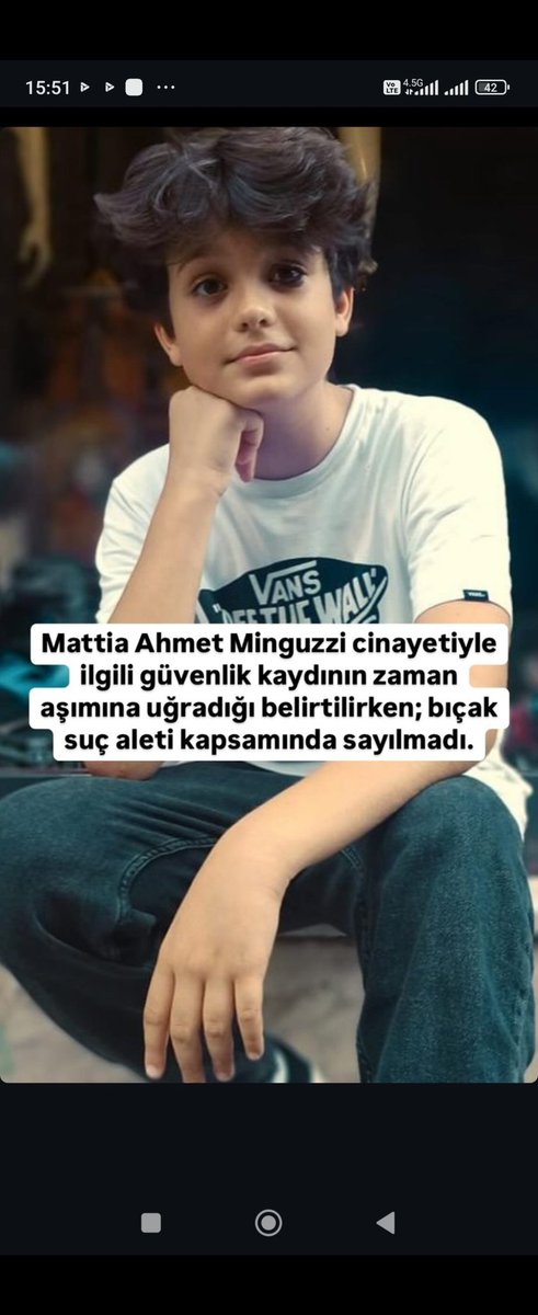 Amaç değil araç mı önemli yani?

Bıçakla öldürünce öldürmüş sayılmıyor mu?

#AhmetMattiaMinguzziicinadalet