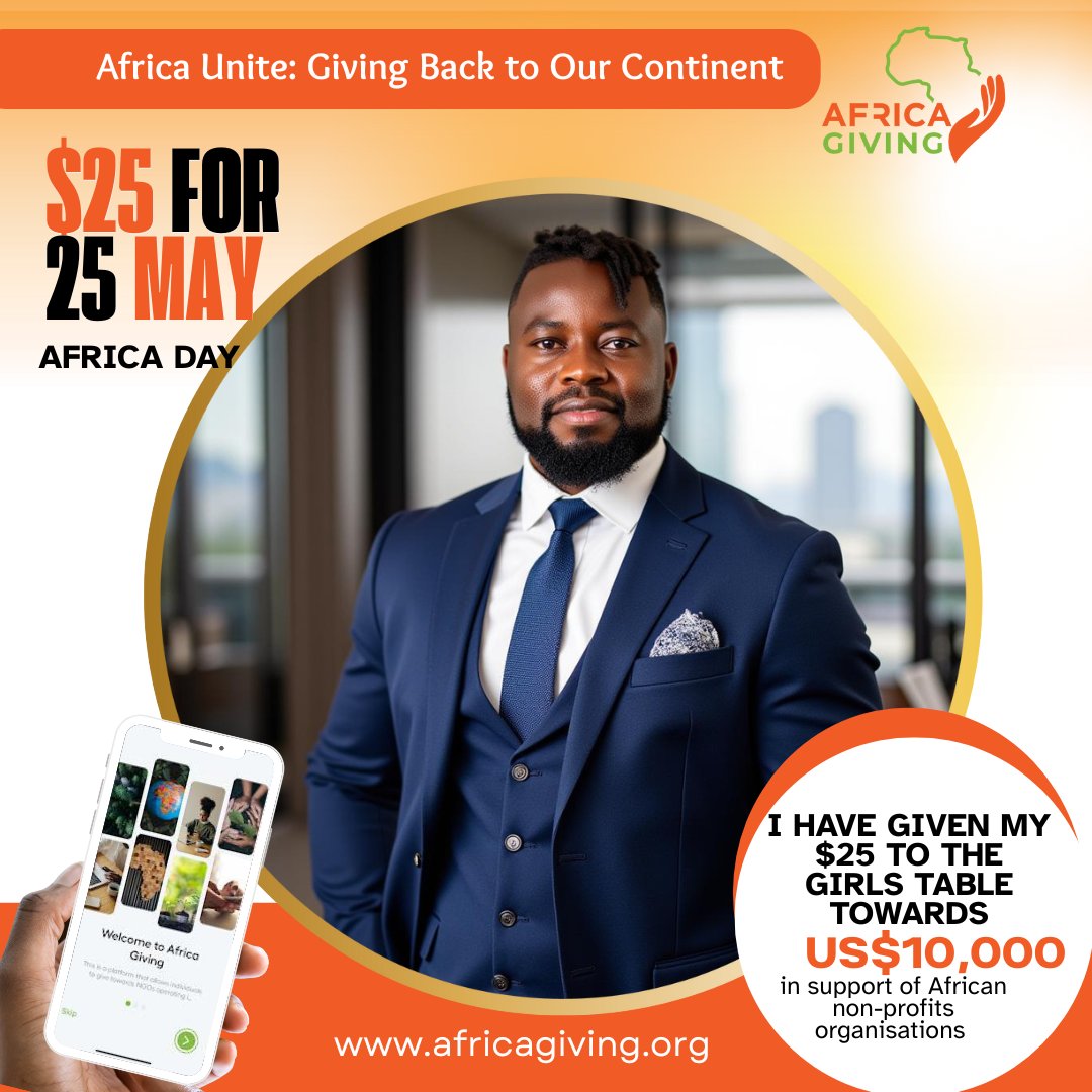 Huge thanks to Dr. Adio T. Dinika <a href="/AdioDinika/">Adio_D</a> for standing with us in solidarity. Your support for #25for25May helps us to amplify young women's voices and shape a brighter future. We're honored to have you as a partner! 

#HerVoice
#AfricaUnite
#TheGirlsTable
