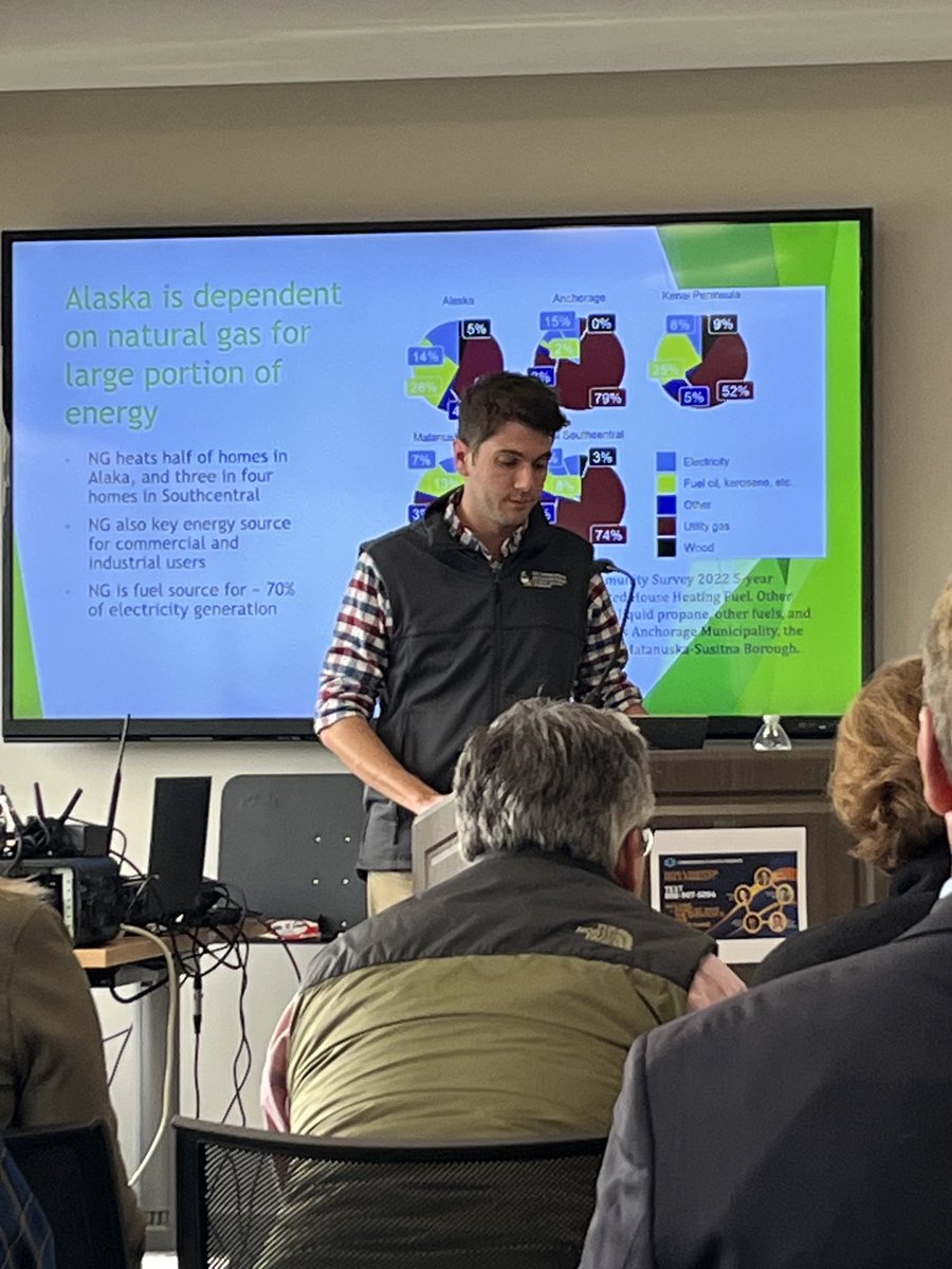 ISER Professor Brett Watson was among the experts presenting on the problems with Cook Inlet natural gas supplies at a Commonwealth North event today. We need a multi-pronged solution to this critical problem, which is set to squeeze us in less than two years. #akleg