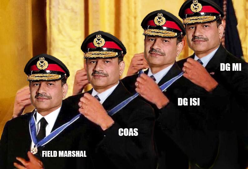 AmericanSpyIn's tweet photo. Shame on the system that promotes Munir to field marshal after a string of losses! What's next ?? "Rewarding failure with a parade?" #FailedMarshal #Pakistan #Militaryfailure #AtwoliRetire #bbtvi #BamBam #Crypto #deprem #FieldMarshalAsimMunir https://t.co/zHgGo08idF