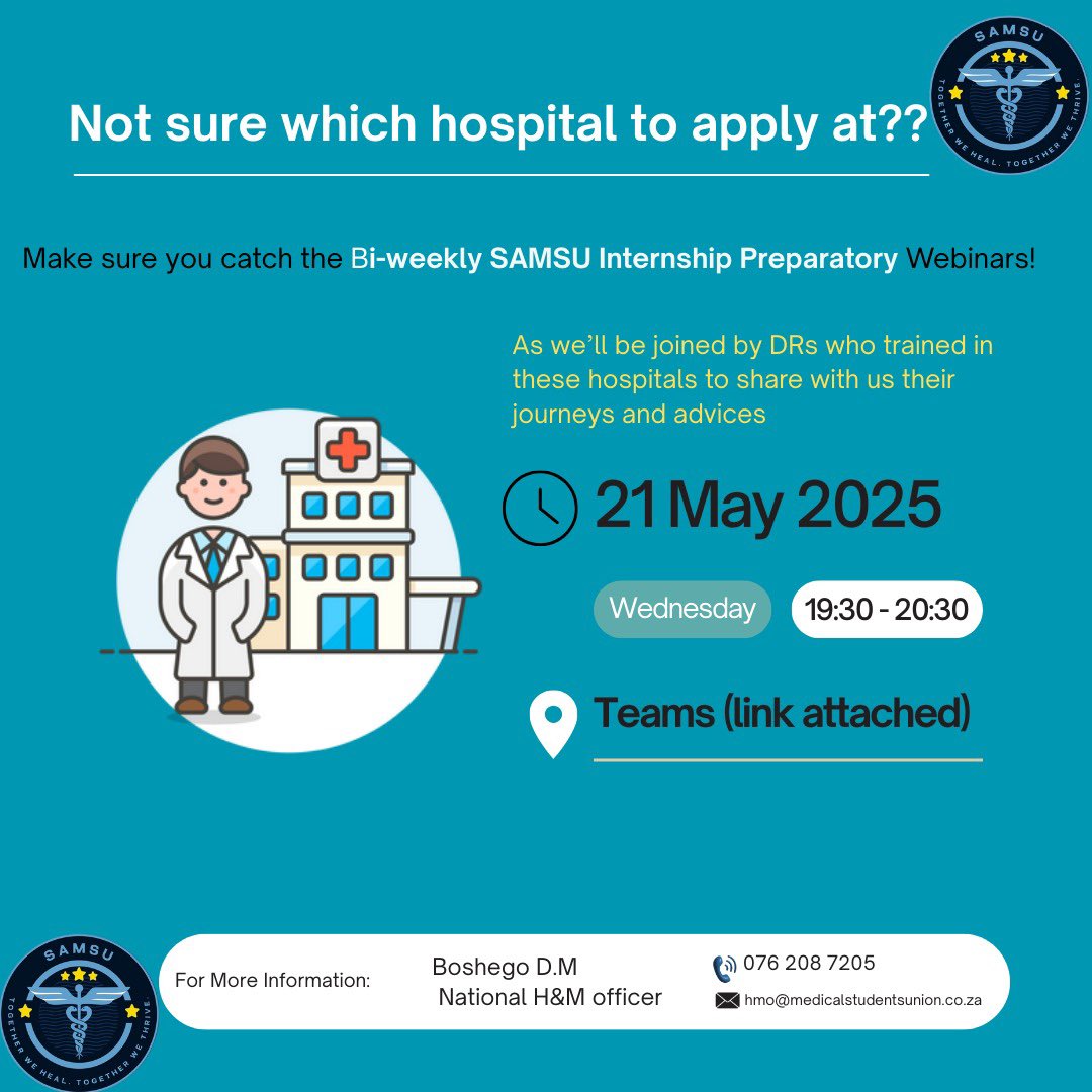 South African Medical Students Union (@samsu_national) on Twitter photo 
