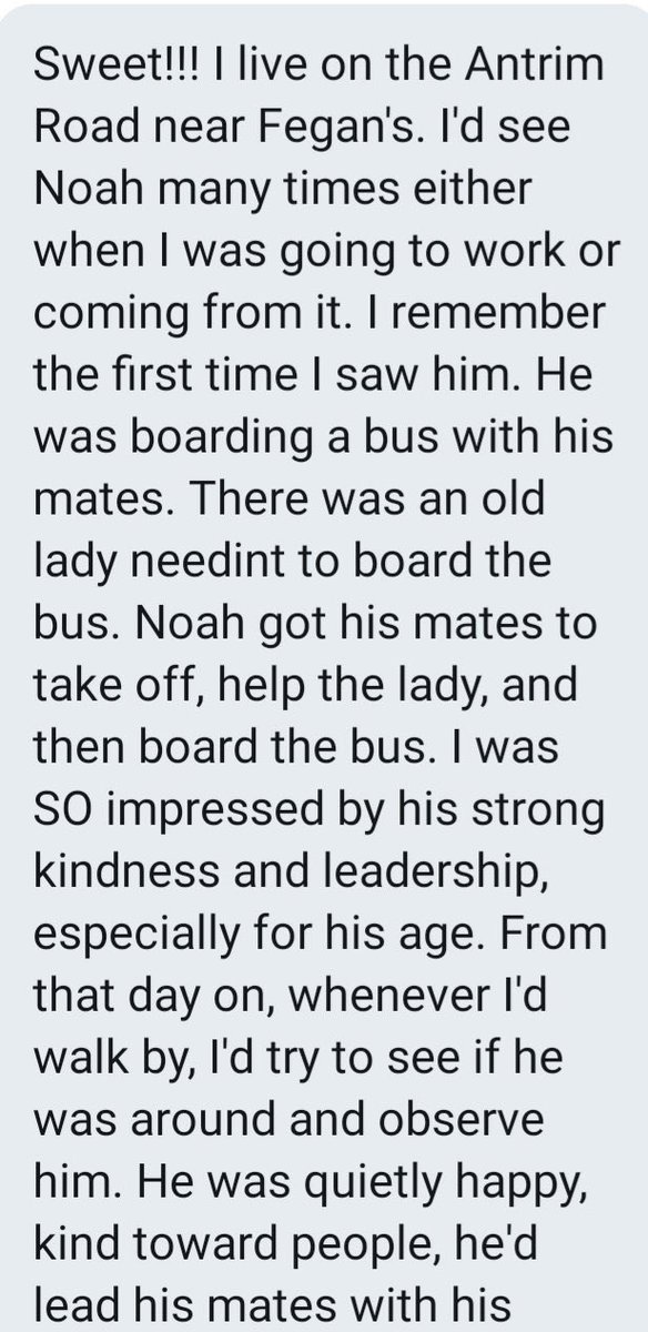 cmcs2468's tweet photo. A member of the public wrote this about Noah’s personality. 🥰💔
He was an extra special boy, who deserves the TRUTH ⚖️
#TruthForFiona 
#NoahsArmy⚡️ 
#JusticeForNoahDonohoe 
💙⚡️🏀🎶😎👨🏽‍🎓💙⚡️🏀🎶😎👨🏽‍🎓💙 https://t.co/wOhlRv3Di0