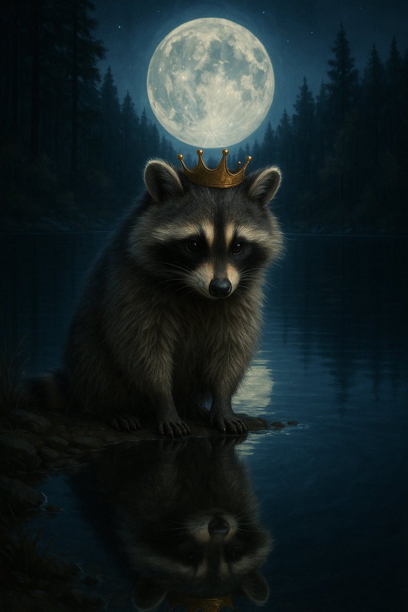 raccoon_wallpap's tweet photo. Reflejo de luna y realeza silvestre.
Wallpaper del día para los amantes de los mapaches.”
#Wallpaper #Mapache #RaccoonArt #PhoneBackground #DigitalArt https://t.co/R2HAroXcqY