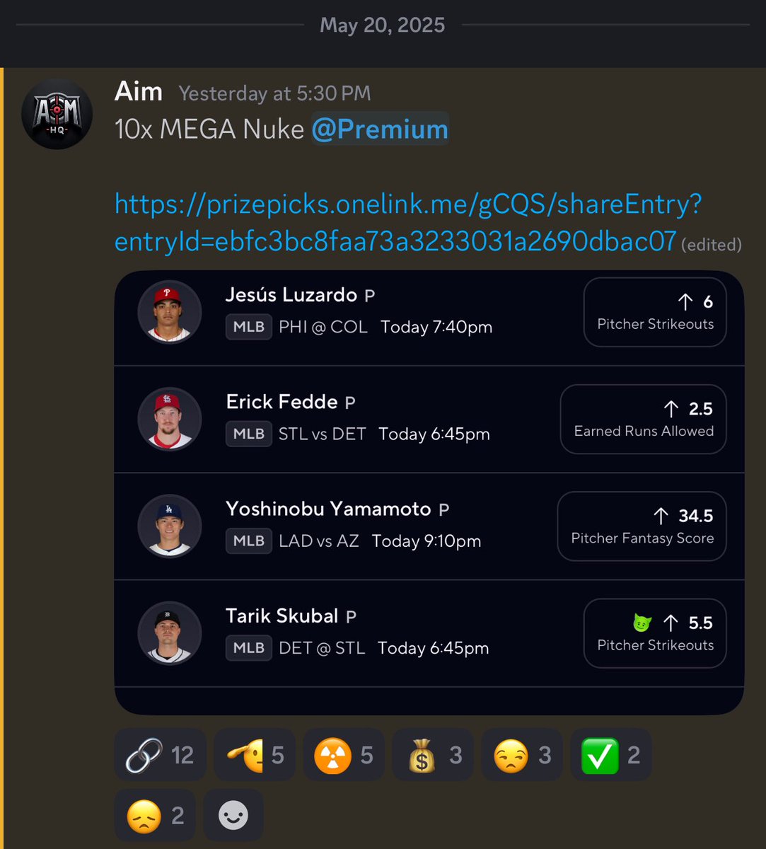 PREMIUM CASHED A MLB 7x NUKE FOR $700,000🧘🏽‍♂️🪬💰

I’M PICKING RANDOM FOLLOWERS TO WIN $1,200 𝗘𝗔𝗖𝗛 𝘃𝗶𝗮 𝗖𝗔𝗦𝗛𝗔𝗣𝗣 IN 24 HOURS WHO:

𝙇𝙄𝙆𝙀𝙎, 𝙍𝙏𝙨 &amp; 𝘾𝙊𝙈𝙈𝙀𝙉𝙏𝙎 𝘼 𝘾𝘼𝙎𝙃𝘼𝙋𝙋 𝘽𝙀𝙇𝙊𝙒🔥

👇🏽80% OFF PREMIUM LINK (20 spots)
fanbasis.com/cdl_aim

#AimsHQ