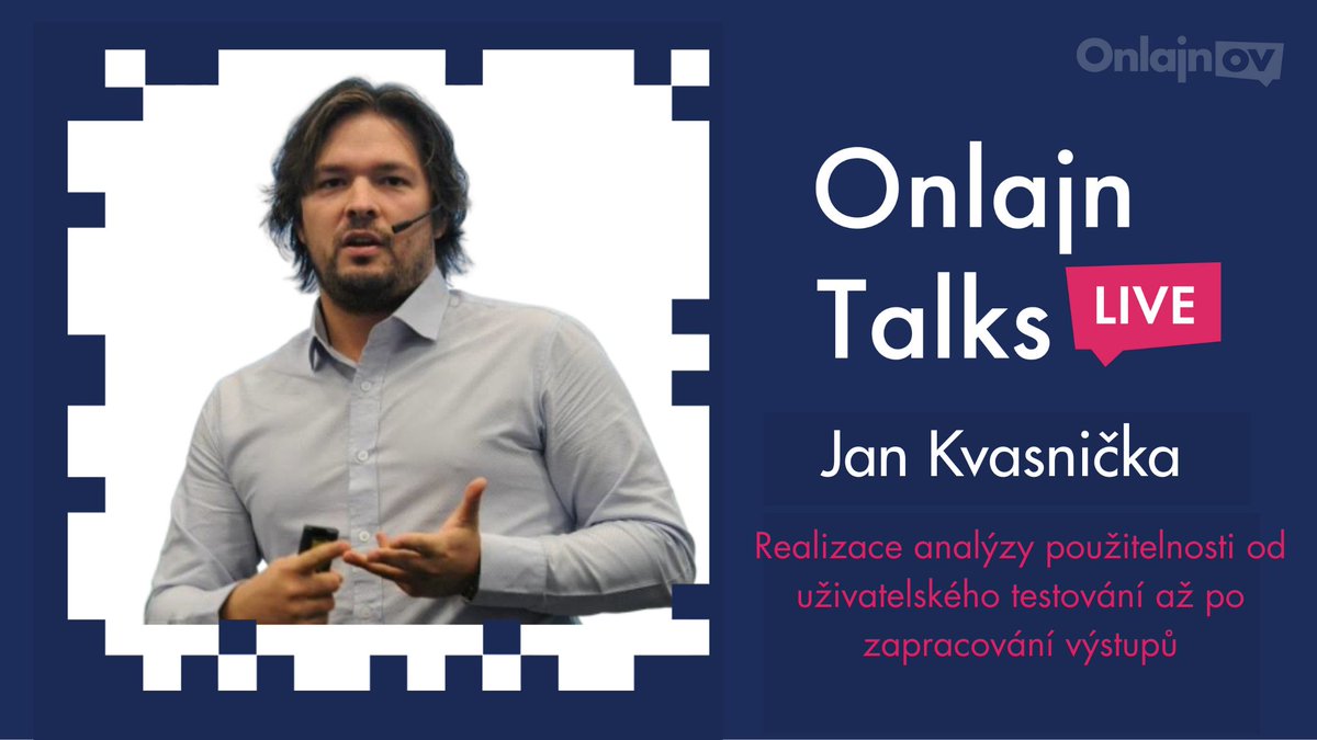 Dnes od 15:00 společně s Kubou Herrmannem projdeme téma realizace analýzy použitelnosti od uživatelského testování až po zpracování výstupů a jak to vypadá v praxi. Registrovat se můžete na: onlajnov.cz/onlajn-talks

Vše v praktických ukázkách! 😍💪