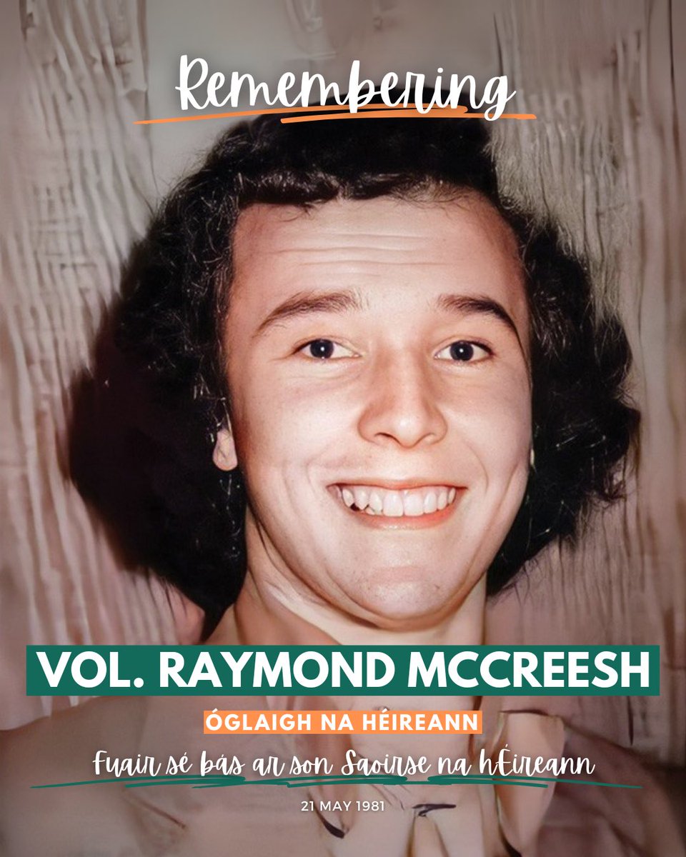 #gaurkoegunez 1981eko maiatzaren 21ean hil ziren Patsy O'Hara eta RaymondMcCreesh gose grebaz. 
#aguretaohore