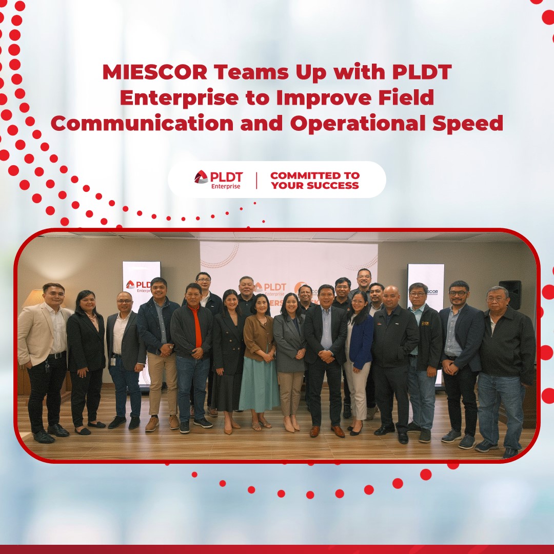 Meralco Industrial Engineering Services Corporation (MIESCOR) partners with PLDT Enterprise to enable more agile, efficient, and connected operations through Smart Postpaid Plans.

Read more: bit.ly/pldtenterprise…

#CommittedToIndustries
#CommittedToYourSuccess