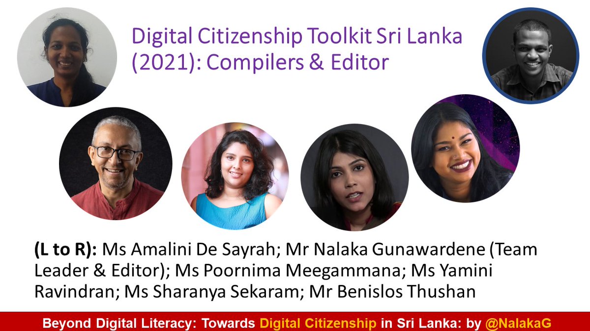 <a href="/minormattersorg/">MinorMatters</a> Saluting our team who compiled 2021 #DigitalCitizenship toolkit for #lka: <a href="/Amaliniii/">Amalini</a> <a href="/benislos/">Benislos Thushan</a> <a href="/sharasekaram/">Sharanya Sekaram (She/Her)</a> <a href="/heshadharani/">Poornima Meegammana</a> &amp; <a href="/yam_div/">yamini ravindran</a>. In early 2024, then head of Nat Inst of Education said this concept is to be included in curriculum as part of edu reforms. Then govts changed!?