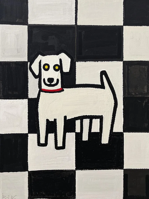 Pure black and white forms, their soft lines stripped of fibrous texture