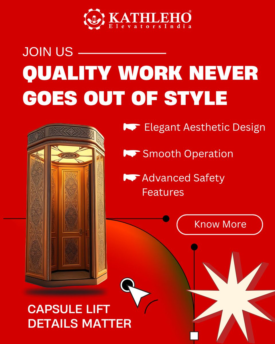 KathlehoE's tweet photo. Quality, elegance, and safety โ all in one perfect lift. Discover the timeless charm of our capsule lifts, where every detail matters.
#kathlehoelevators #capsulelift #elevatordesign #qualitywork #liftinnovation #elegantdesign https://t.co/z1ch1ngVqs