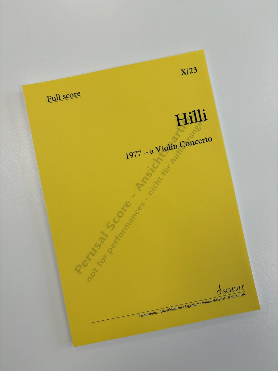 I’ve been waiting for this a while, but tonight it’s finally happening - the world premiere of <a href="/HilliSebastian/">Sebastian Hilli</a> 1977 - a Violin Concerto (2023) with its designated soloist Pekka Kuusisto and <a href="/Yle_Rso/">Finnish Radio Symphony Orchestra</a> under <a href="/nicholascollon/">Nicholas Collon</a>!! 🎻

#adventuresinmusic