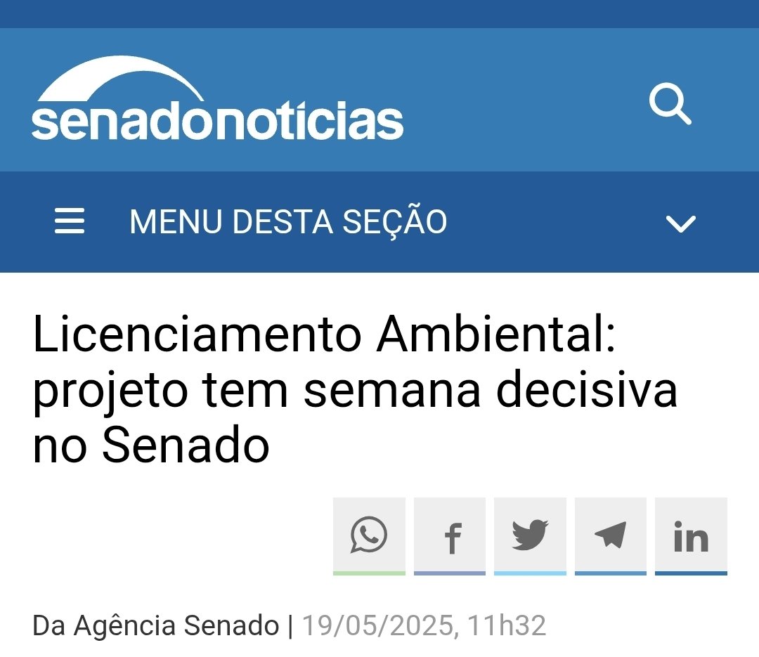 LogInfra's tweet photo. Um Novo Marco para o Desenvolvimento Sustentável

O Projeto de Lei n° 2.159, de 2021, representa um passo decisivo para modernizar o licenciamento ambiental no Brasil, promovendo mais transparência, previsibilidade e eficiência nos processos. Com regras claras e prazos definidos, o PL busca garantir segurança jurídica tanto para o empreendedor quanto para os órgãos de controle, sem abrir mão da responsabilidade ambiental.

Entre os avanços, destaca-se a adoção de um licenciamento mais ágil e proporcional ao impacto de cada projeto. Isso permite que iniciativas de baixo risco ambiental não enfrentem a mesma burocracia que grandes empreendimentos, liberando energia para o que realmente importa: proteger o meio ambiente com inteligência e foco.

Outro ponto importante é a integração entre os entes federativos, permitindo que Estados e Municípios assumam responsabilidades no licenciamento, desde que atendam a critérios técnicos e legais. Isso descentraliza e torna mais eficiente a análise, aproximando a decisão da realidade local.

Com mecanismos de transparência digital e participação social fortalecida, o PL 2.159/2021 moderniza sem fragilizar. Pelo contrário, atualiza práticas muitas vezes ultrapassadas, tornando o Brasil mais competitivo, sem descuidar de seu patrimônio natural.

É uma legislação que entende que desenvolvimento sustentável se faz com planejamento, inovação e responsabilidade. Uma conquista para o presente e um legado para o futuro.