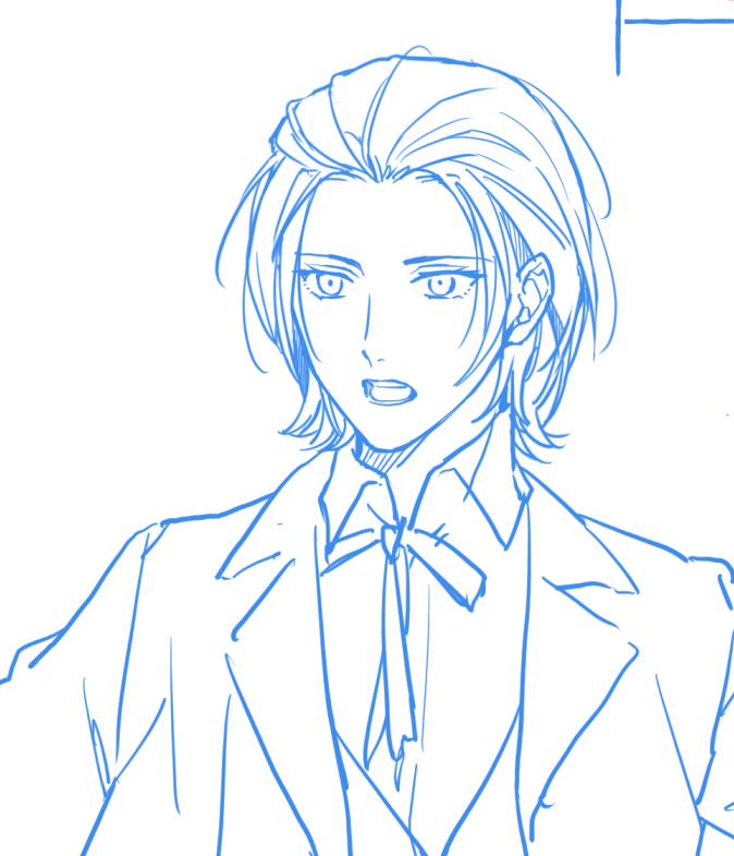 「こっちが肖像画を見ながら描いたブラームスくんですが自分で描いておいて誰?ってなる」|つぁーこ@サリモツ本ネーム11のイラスト