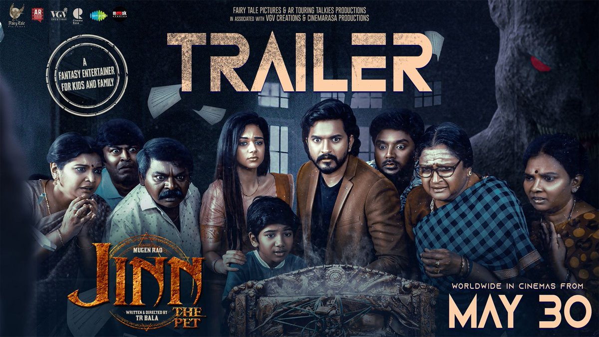 Get ready for thrills and chills — Jinn: The Pet trailer is here! 🎥👻 !! Gear up for a rollercoaster of horror, romance, action, and humour —The mystery begins now… 👁️‍🗨️💀💘💥

youtu.be/NZybWUmx1PY
<a href="/jinnthemovie/">Jinn</a> 
Written and Directed by <a href="/Bala_TR/">T.R.Bala</a>