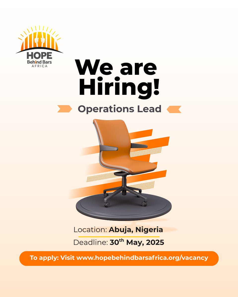 hopebehindbar's tweet photo. We are looking for a qualified Operations Lead to join our team and make meaningful impact.

Interested candidates should visit https://t.co/B2y8ddQr5j to apply. https://t.co/jYw5beZotw