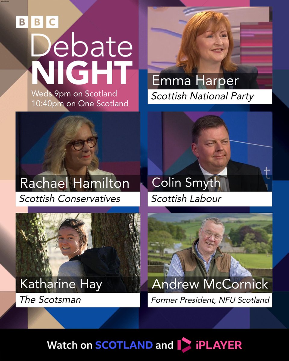 BBC Debate Night (@bbcdebatenight) on Twitter photo Tonight, <a href="/StephenJardine/">Stephen Jardine</a> will be joined by Emma Harper, <a href="/Rachael2Win/">Rachael Hamilton MSP Scottish Borders</a>, <a href="/colinsmythmsp/">Colin Smyth MSP</a>, <a href="/katharine_hay/">Katharine Hay 🌱</a>, and <a href="/AndrewMccornick/">andrew mcc</a>
Join #bbcdn on Weds 21st May from Dumfries
9pm on <a href="/BBCScotland/">BBC Scotland</a> and 10:40pm on <a href="/BBCOne/">BBC One</a> Scotland
Apply to be in the audience: bbc.co.uk/send/u39873202 Tonight, <a href="/StephenJardine/">Stephen Jardine</a> will be joined by Emma Harper, <a href="/Rachael2Win/">Rachael Hamilton MSP Scottish Borders</a>, <a href="/colinsmythmsp/">Colin Smyth MSP</a>, <a href="/katharine_hay/">Katharine Hay 🌱</a>, and <a href="/AndrewMccornick/">andrew mcc</a>
Join #bbcdn on Weds 21st May from Dumfries
9pm on <a href="/BBCScotland/">BBC Scotland</a> and 10:40pm on <a href="/BBCOne/">BBC One</a> Scotland
Apply to be in the audience: bbc.co.uk/send/u39873202