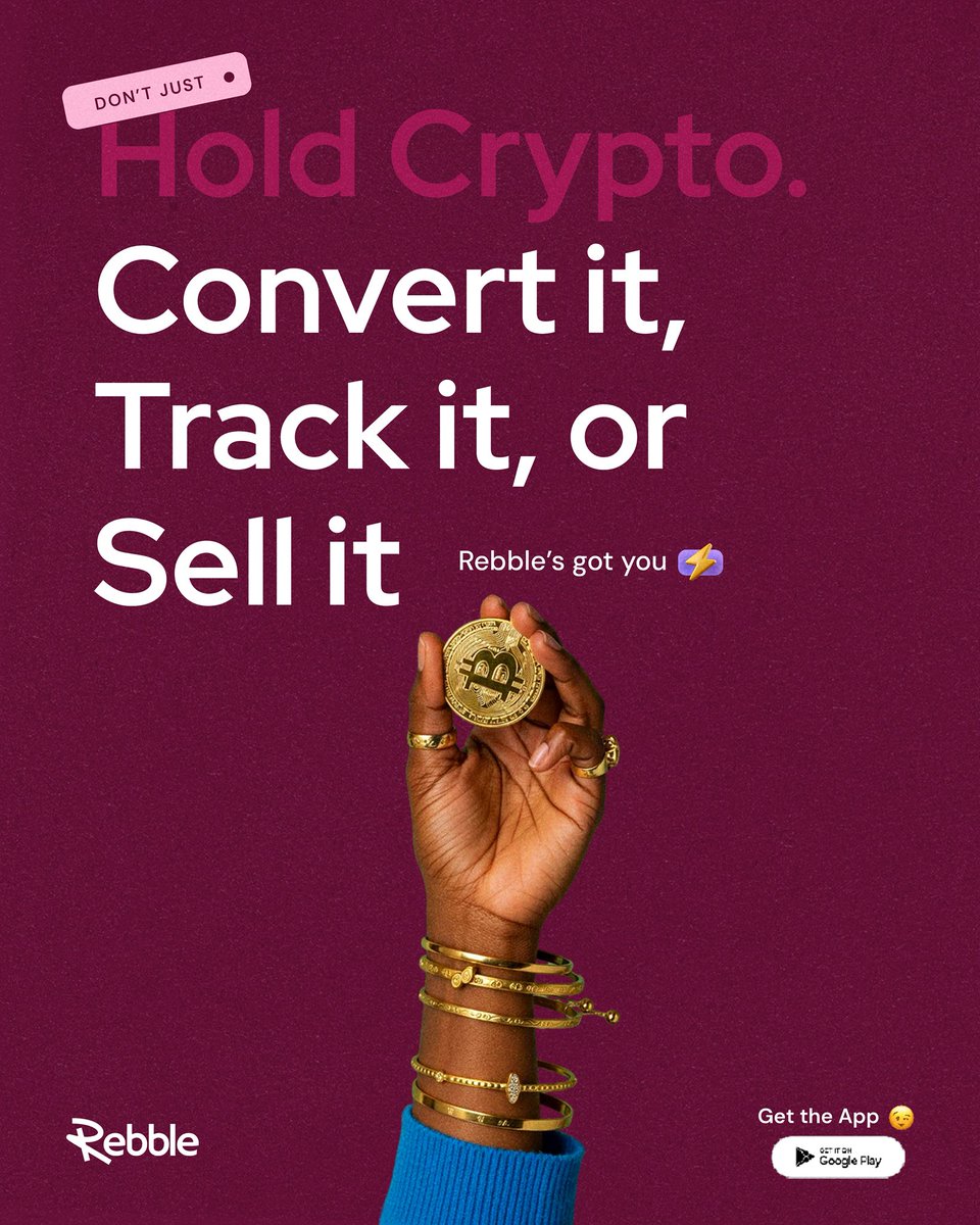 Userebble's tweet photo. Holding crypto is cool. But swapping it in seconds? Even cooler. REBBLE lets you track, convert and sell — all this in one place.
Try us out today, just click: https://t.co/b0m4MdKdZl
#UseRebble #CryptoOnTheMove #HOLDing https://t.co/3nYbUePour