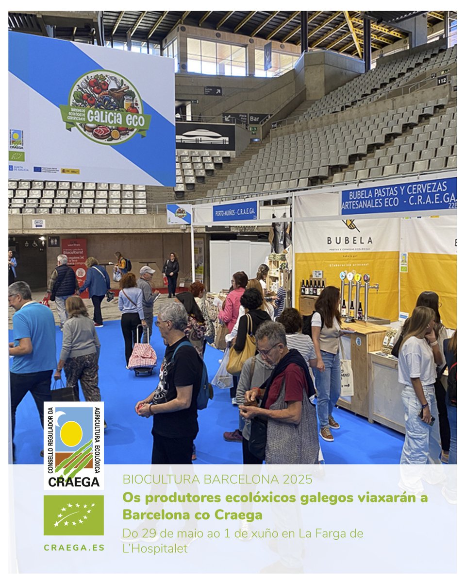 Craega (@craega) on Twitter photo Mañá empeza <a href="/biocultura/">BioCultura</a> 𝗕𝗮𝗿𝗰𝗲𝗹𝗼𝗻𝗮 𝟮𝟬𝟮𝟱! 💚
🔝 Estaremos en La Farga de L'Hospitalet de xoves a domingo con nove operadores eco.
Agardamos que os produtos ecolóxicos galegos volvan destacar nesta feira. Esperámosvos coa mellor calidade e sabor da nosa terra!🥰 Mañá empeza <a href="/biocultura/">BioCultura</a> 𝗕𝗮𝗿𝗰𝗲𝗹𝗼𝗻𝗮 𝟮𝟬𝟮𝟱! 💚
🔝 Estaremos en La Farga de L'Hospitalet de xoves a domingo con nove operadores eco.
Agardamos que os produtos ecolóxicos galegos volvan destacar nesta feira. Esperámosvos coa mellor calidade e sabor da nosa terra!🥰