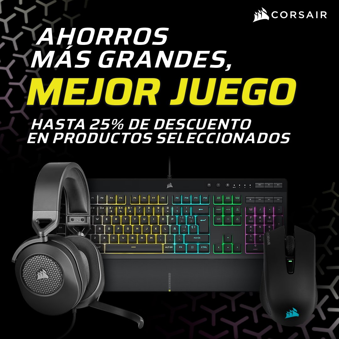 lifeinformatica's tweet image. Disfruta de las mejores ofertas de @CorsairSpain. Ahorra hasta un 25% en periféricos, memorias RAM, refrigeraciones líquidas y mucho más.
¡Que no se te escapen! 👉 lc.cx/UsyCfh

#LIFEInformatica #corsair #Ofertascorsair