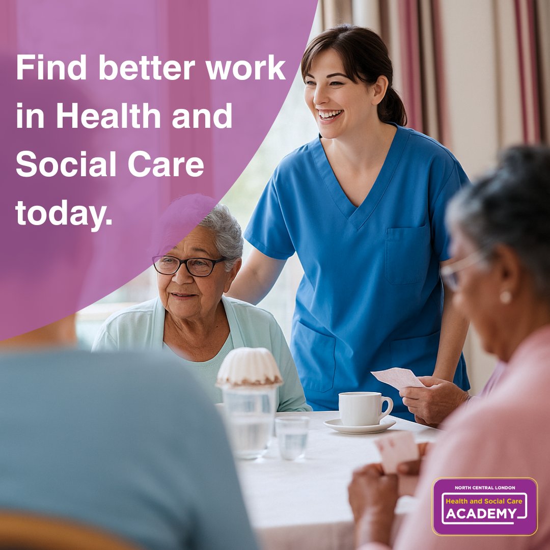 Thinking about a career in care? 🧑⚕️ The Academy can help you get started or move up in the sector. Learn more and take the next step 👉 bit.ly/3Sedxok 

#CareCareers #socialcare #careers #london #jobs