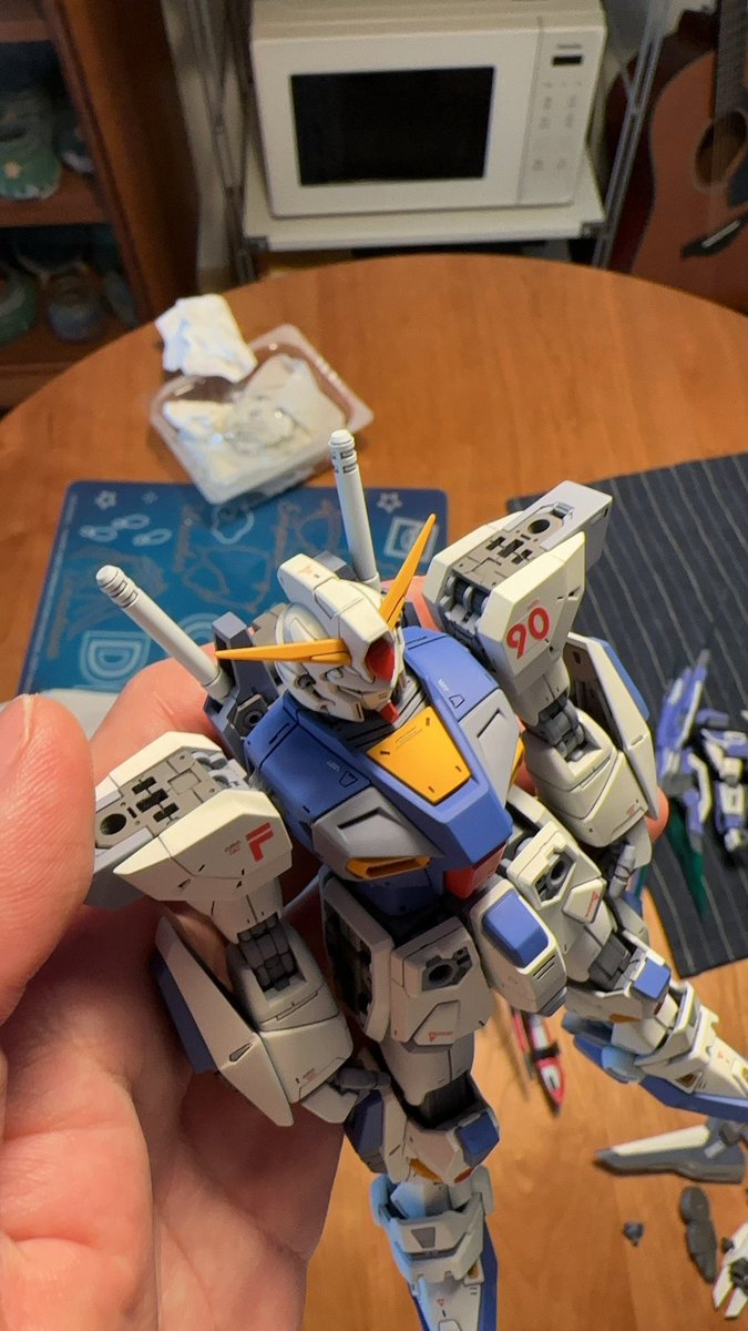 Nanachi__nna's tweet image. F90 Prototype Minovsky Drive Test Configuration (F90FF Vol 7, Chapter 27)

こんな感じで！3Dプリントの自作ガンプラパーツ、まだ調整完璧じゃないからちょっと不満あるけど…まぁとりあえず完成ということで！(´-ω-`)

#F90