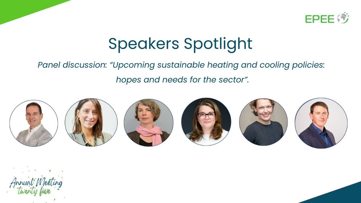 ONLY 1 WEEK LEFT!

As we are finishing our last bits for our Annual General Meeting, meet our speakers 👋

We'll talk all about the upcoming sustainable heating and cooling policies, our hopes and needs for the sector.

Don't miss it!