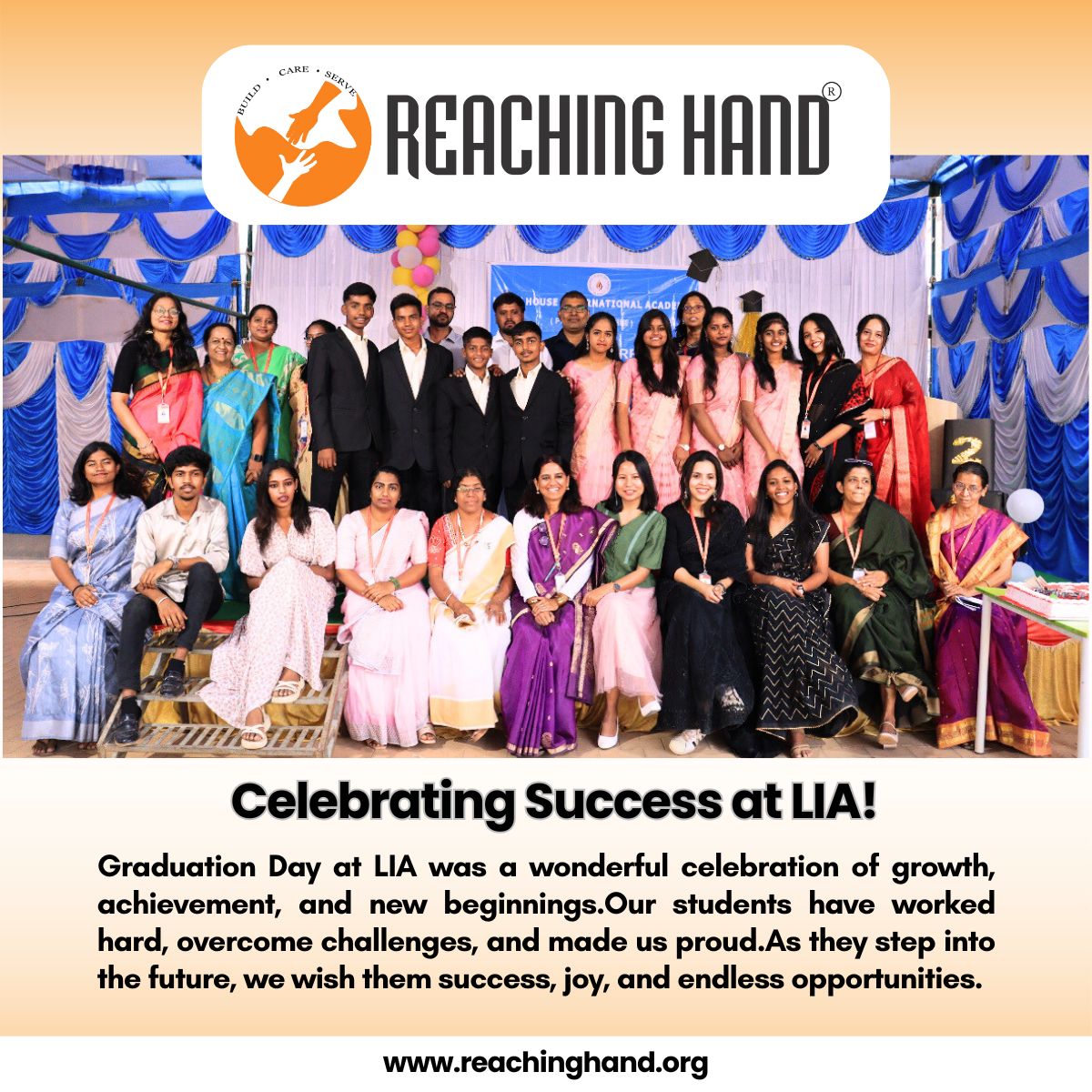 ReachingHandBlr's tweet image. The Graduation Day Ceremony at Light House School was a resounding success, marking a proud and significant milestone in the academic journey of our graduating students.

It was a wonderful year filled with growth, learning, and achievement.    #ReachingHand