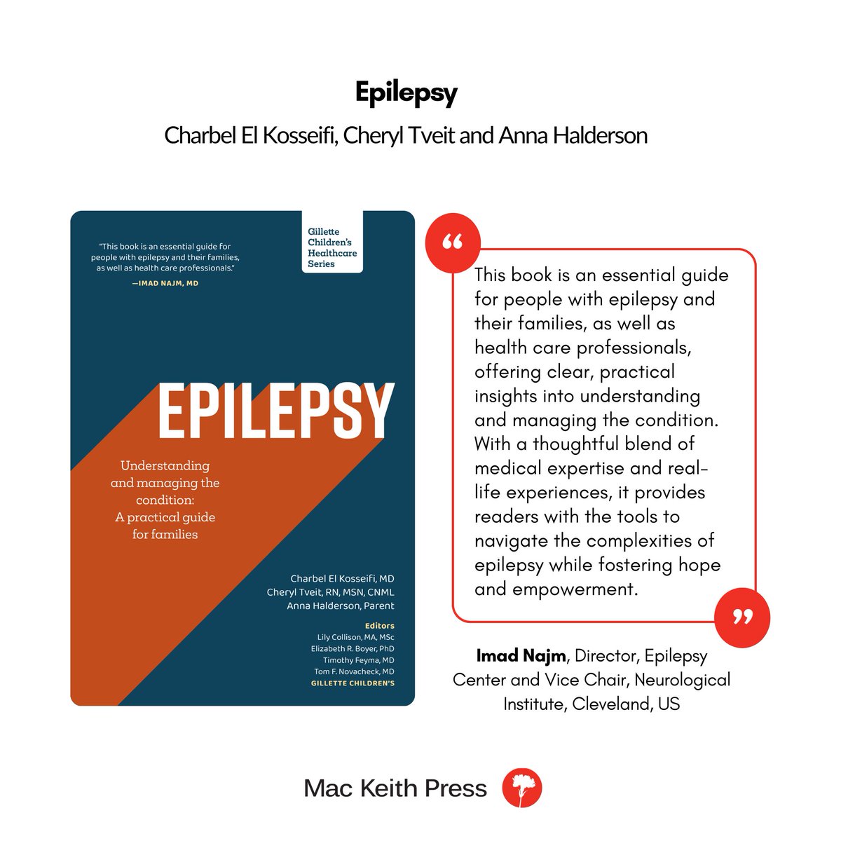 Mac Keith Press (@mackeithpress) on Twitter photo Our <a href="/GilletteChildrn/">Gillette Children's</a>'s Healthcare Series book, Epilepsy, "provides readers with the tools to navigate the complexities of #epilepsy while fostering hope and empowerment."
#NationalEpilepsyWeek
buff.ly/A452RWH Our <a href="/GilletteChildrn/">Gillette Children's</a>'s Healthcare Series book, Epilepsy, "provides readers with the tools to navigate the complexities of #epilepsy while fostering hope and empowerment."
#NationalEpilepsyWeek
buff.ly/A452RWH