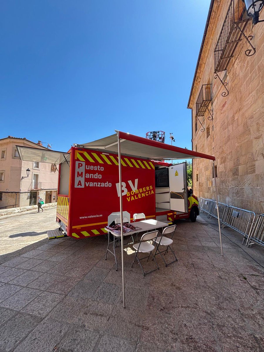 #Flomeyca está hoy presente en el V Congreso Internacional de Prevención y Emergencias, #CIPE25, de #Soria, presentando el Puesto de Mando Avanzado que ya se usa en #Valencia y a única verdadera auto escalera compacta del mercado, que el Consorcio de #Lanzarote ha adquirido.