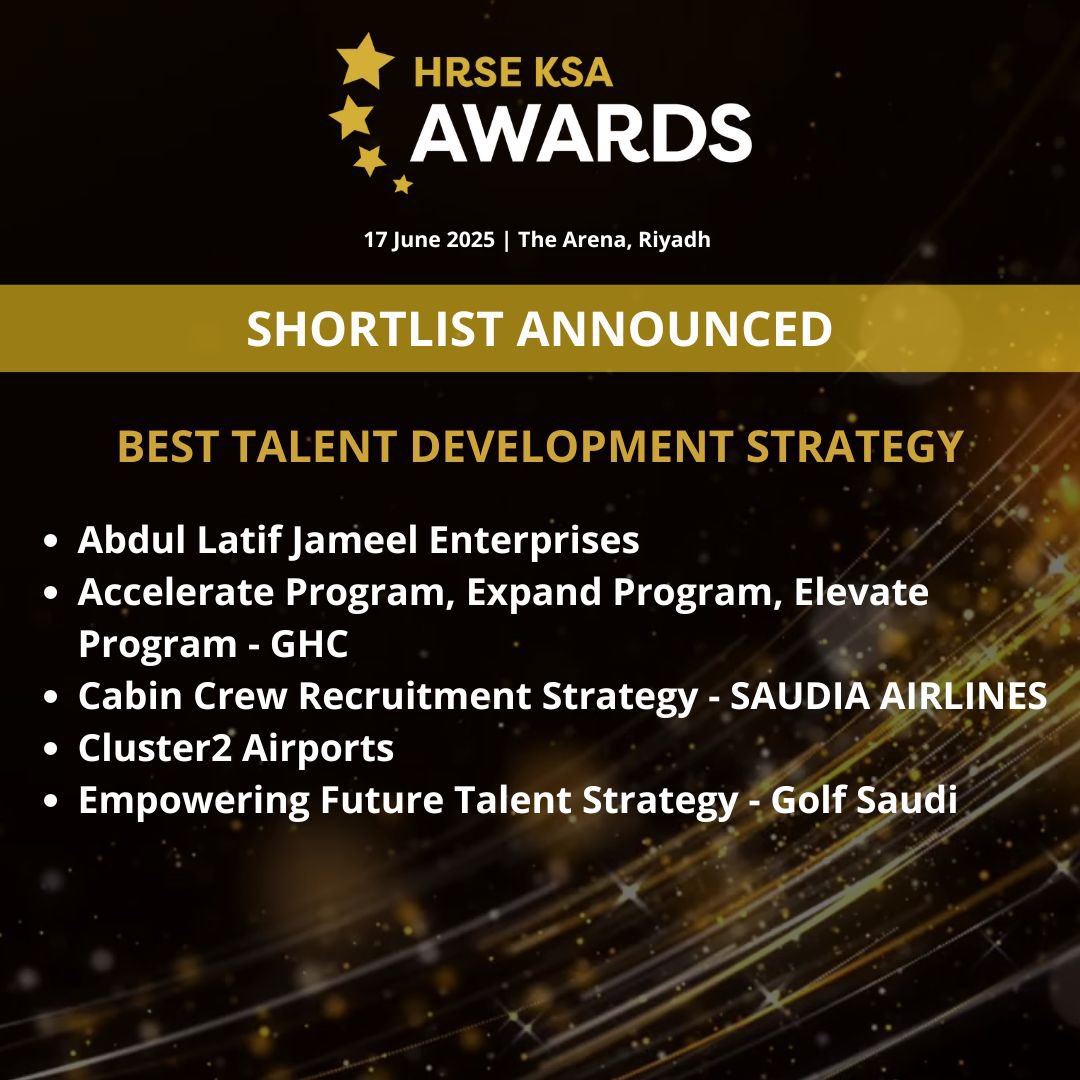 theHRobserver's tweet image. ✨Drumroll Please - The HRSE KSA Awards 2025 Shortlist is out!
📍 Winners will be announced at the HRSE KSA Awards at the Arena in Riyadh on 17th June — get ready for a night to remember!
Stay tuned… the countdown is on! ✨
#HRSEKSA #HRSEAwards #FutureOfWork #HRLeaders